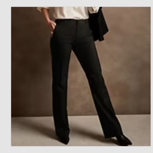 Banana Republic Pants - Banana Republic Logan Wool Dress Pants Lot of 2 Black Gray Size 2 NWT Midrise